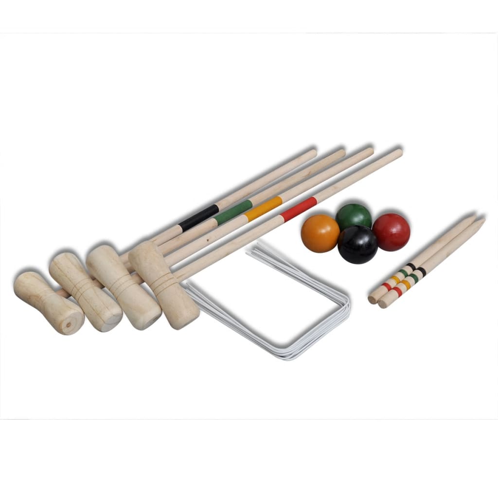 Kit de cricket em madeira para 4 jogadores