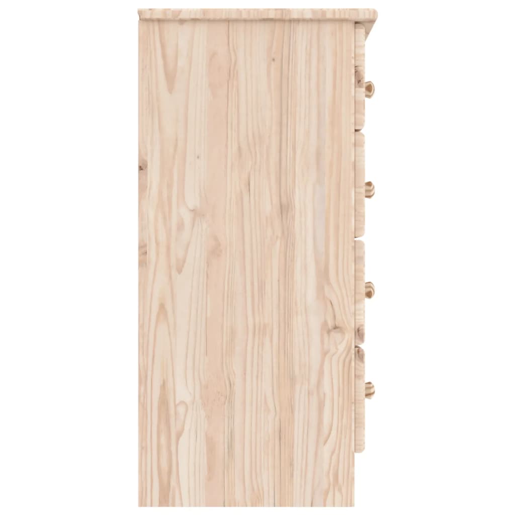 vidaXL Cómoda ALTA 77x35x73 cm madeira de pinho maciça