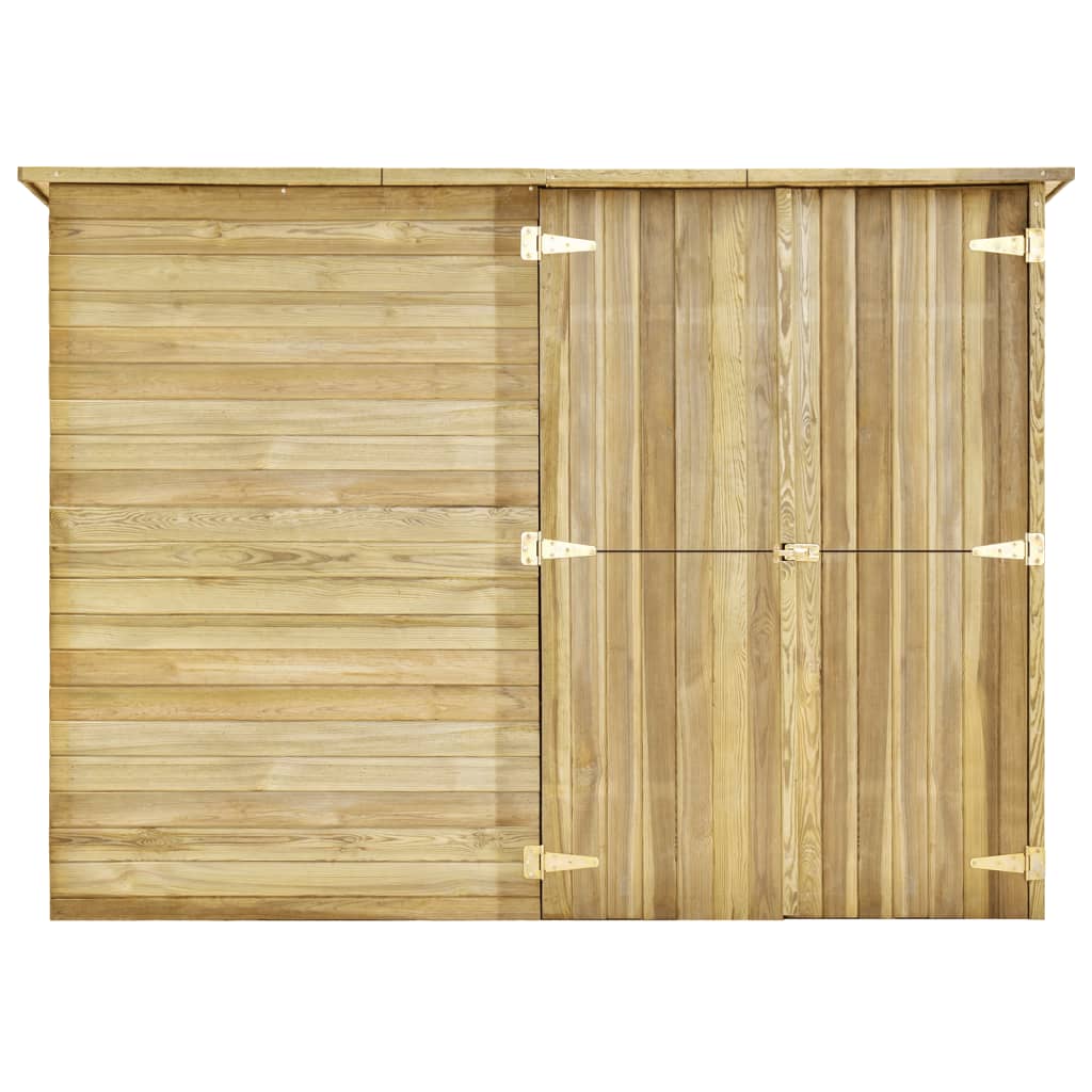 vidaXL Casa/abrigo 232x110x170 cm madeira de pinheiro impregnada