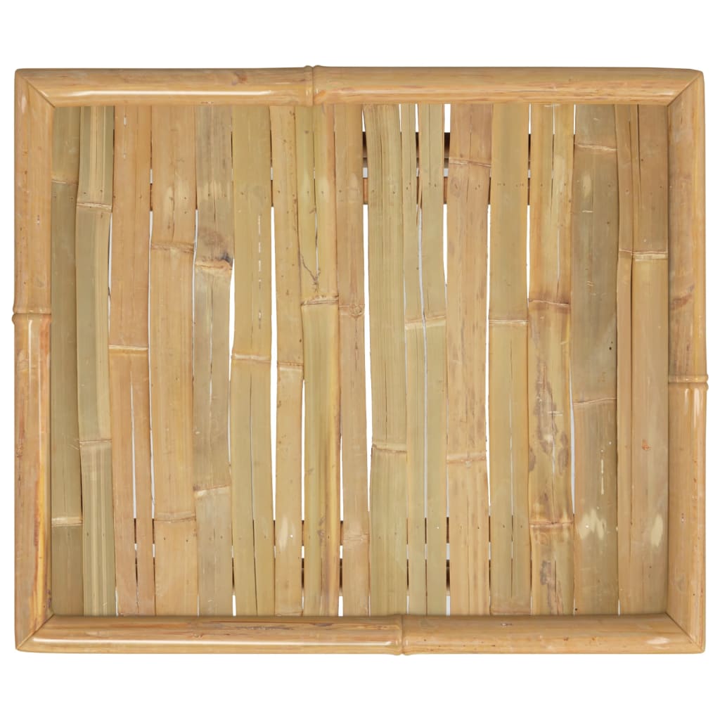 vidaXL Mesa de jardim 65x55x30 cm bambu