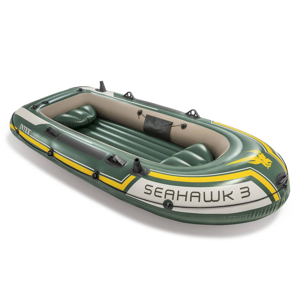 Intex Conjunto barco insuflável Seahawk 3" 295x137x43 cm 68380NP