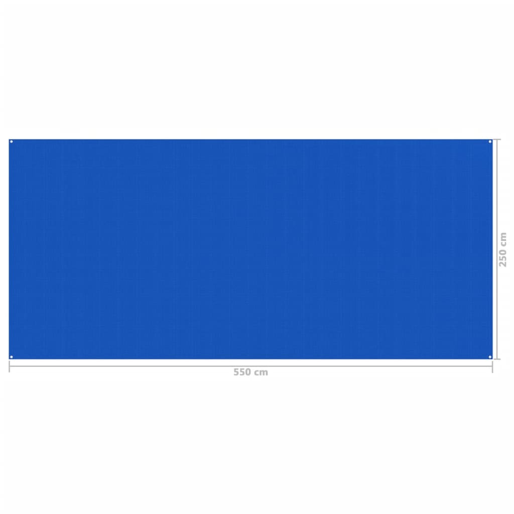 vidaXL Tapete de campismo para tenda 250x550 cm azul