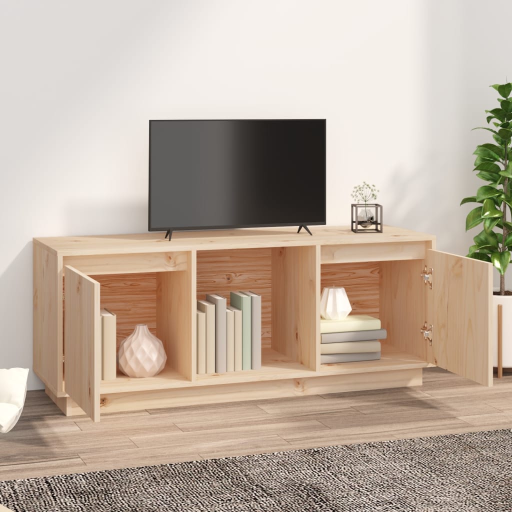 vidaXL Móvel de TV 110,5x35x44 cm madeira de pinho maciça
