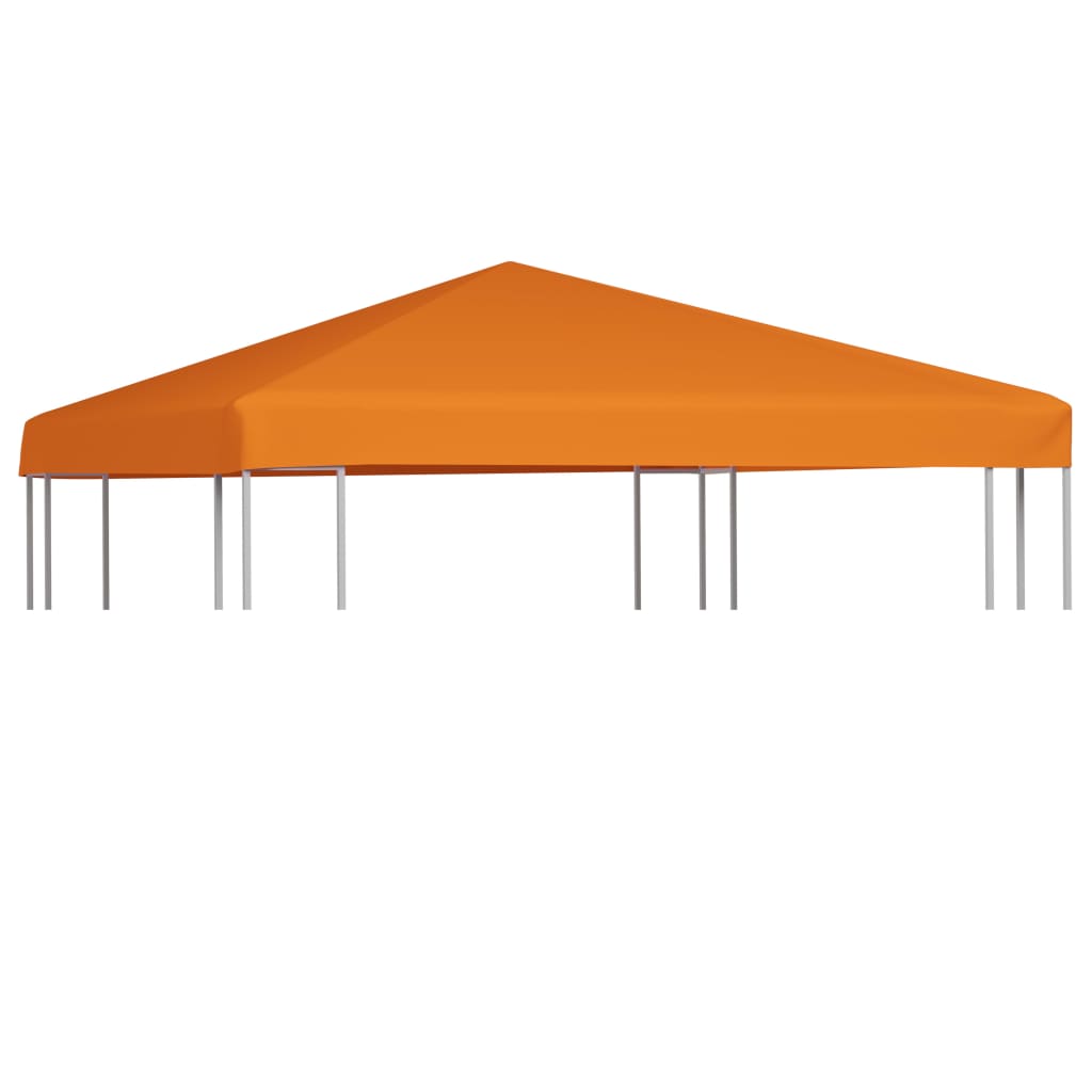 vidaXL Cobertura de gazebo 310 g/m² 3x3 m laranja