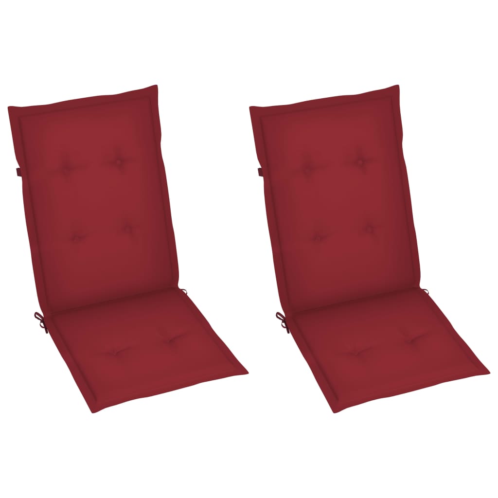 vidaXL Cadeira de baloiço com almofadões madeira de acácia maciça