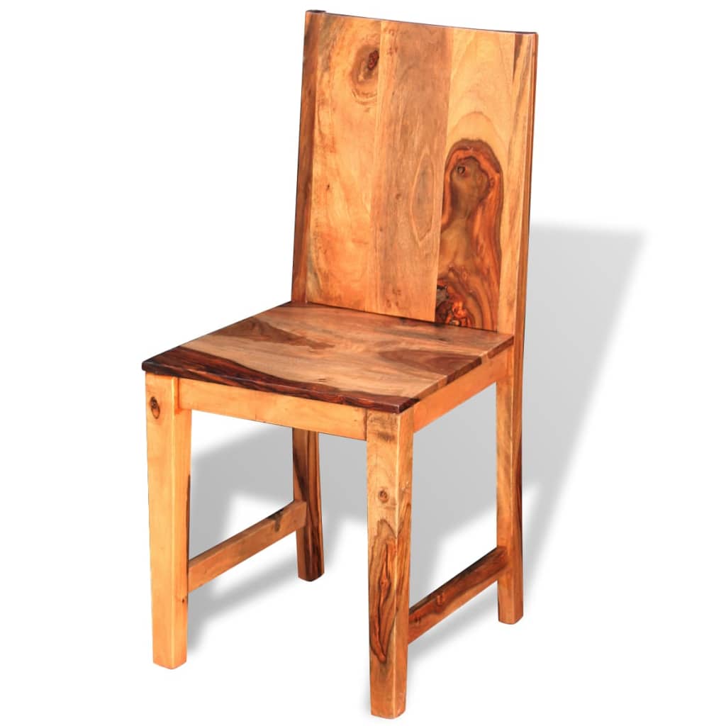 vidaXL Cadeiras de jantar, madeira sheesham sólida 2 pcs