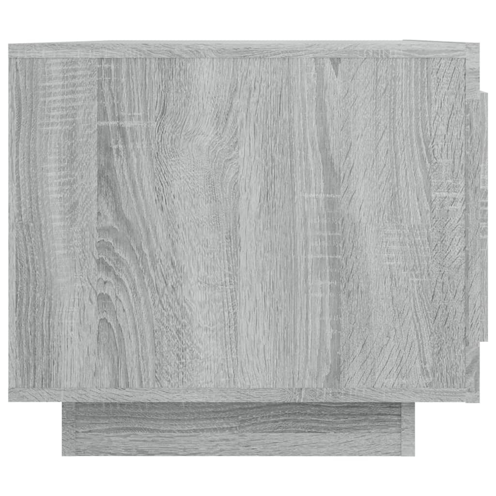 vidaXL Mesa de centro 102x50x45 cm madeira processada sonoma cinza