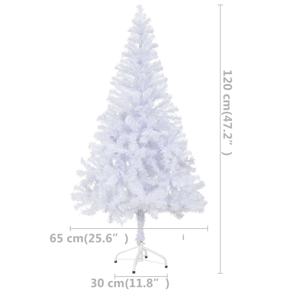 vidaXL Árvore de Natal artificial pré-iluminada com suporte 230 ramos