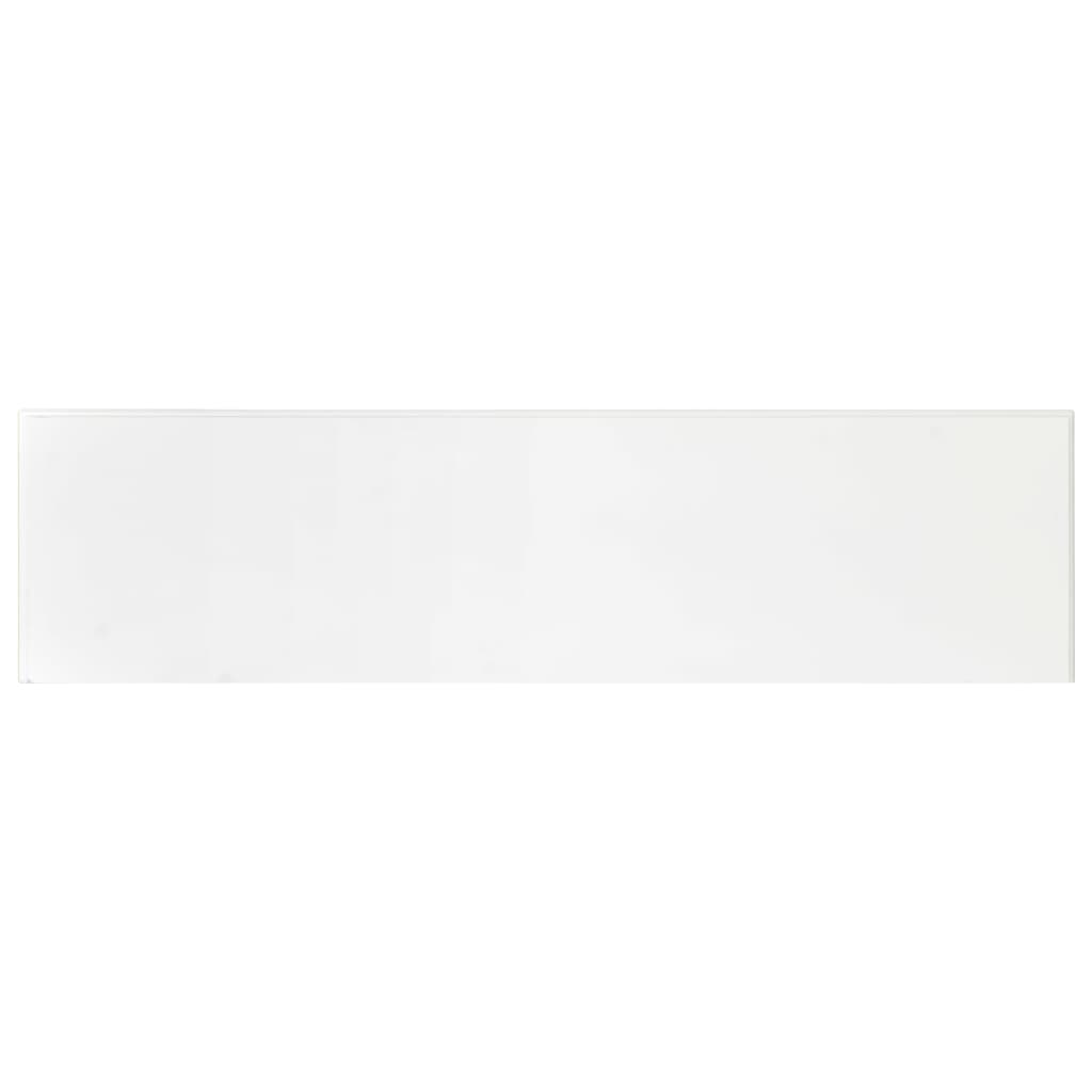 vidaXL Mesa consola 110x30x76 cm derivados de madeira branco