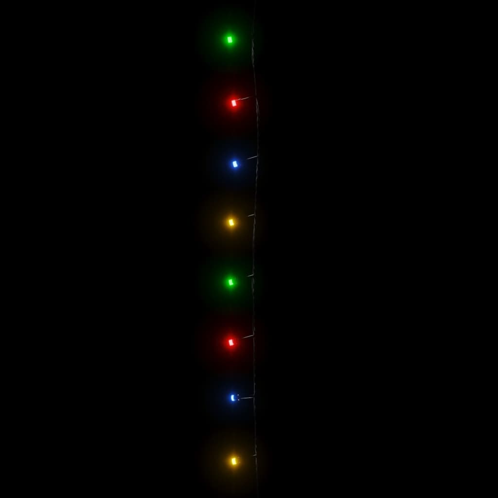 vidaXL Cordão de luzes com 1000 luzes LED 100 m PVC multicolorido