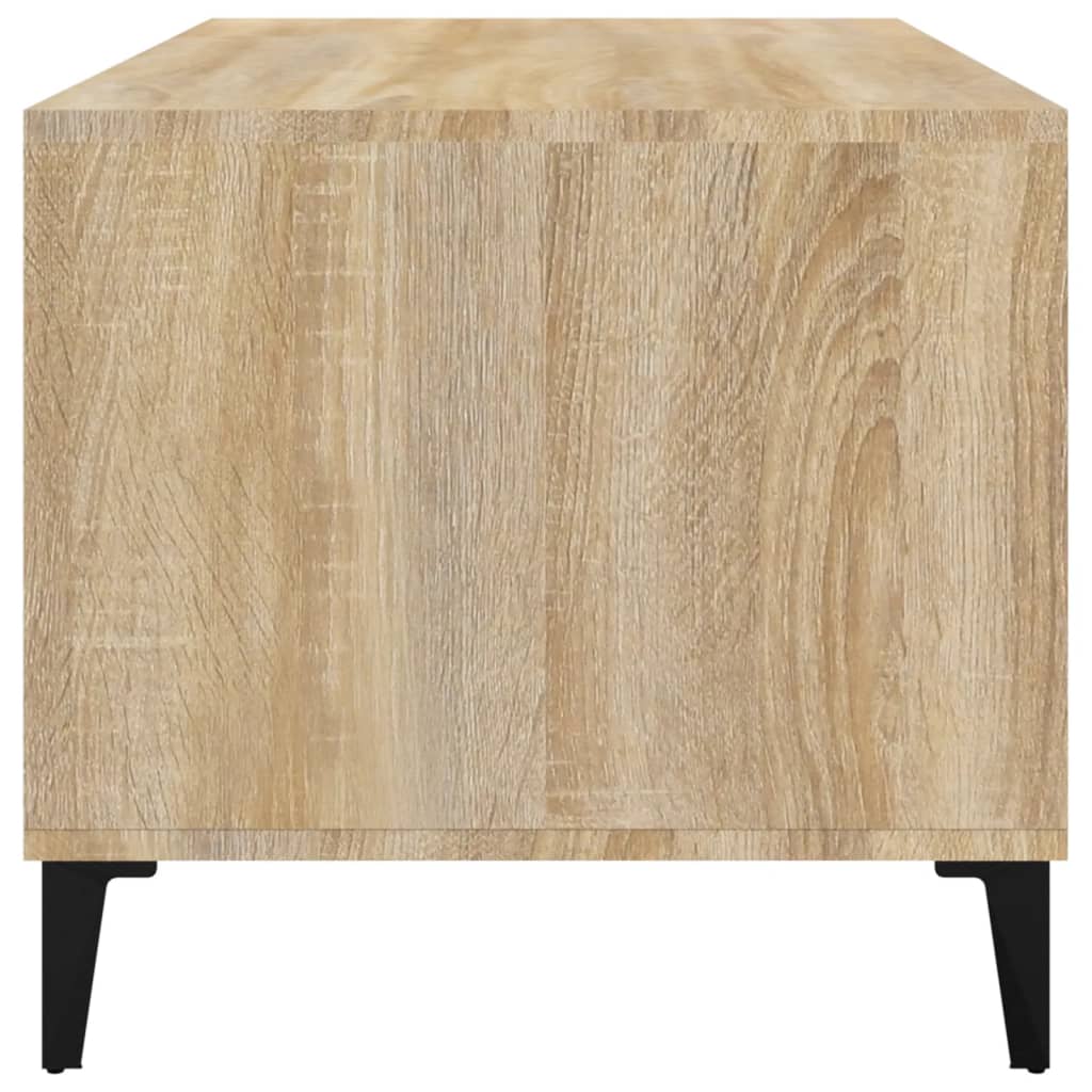 vidaXL Mesa de centro 90x49x45 cm derivados de madeira carvalho sonoma