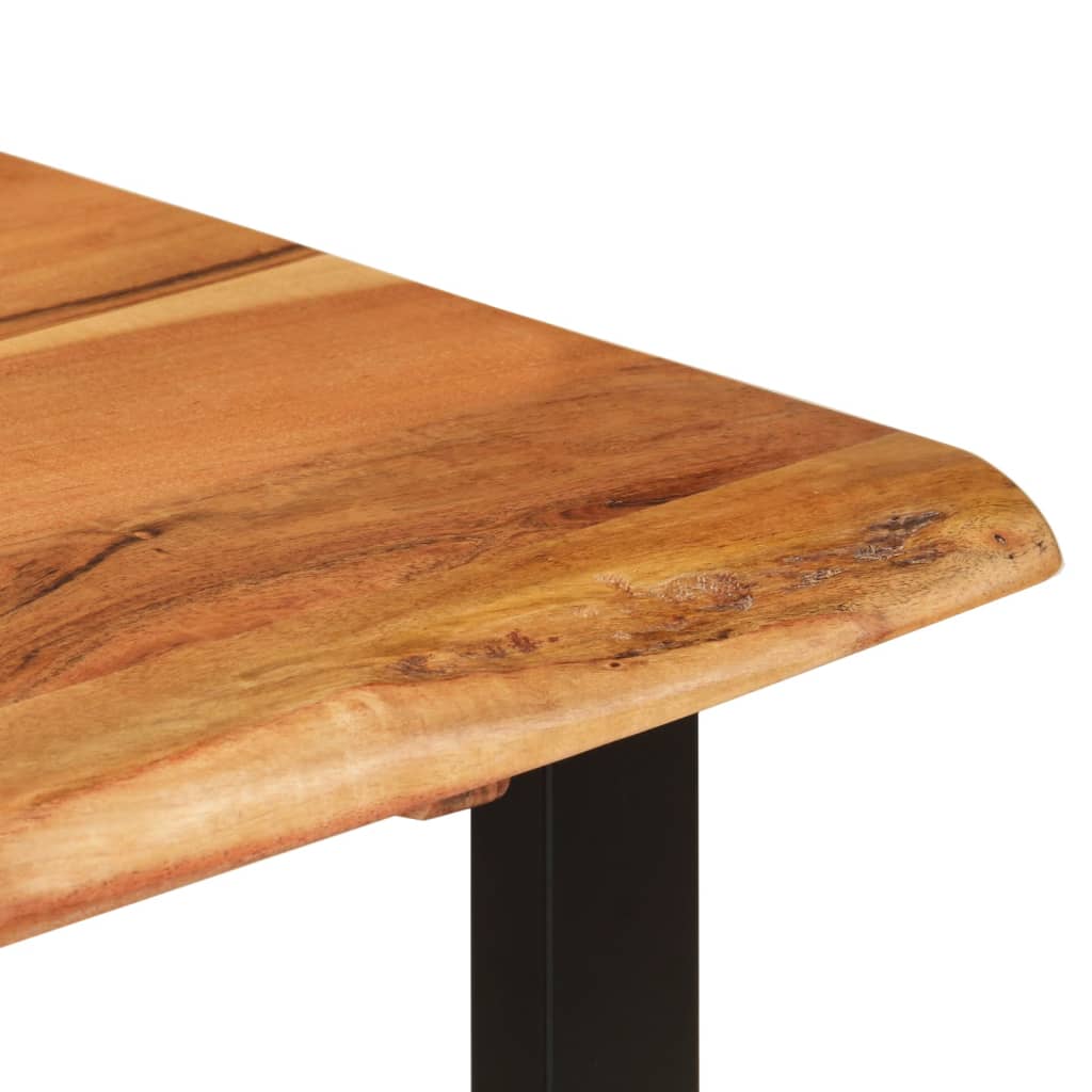 vidaXL Mesa de jantar 110x50x76 madeira de acácia maciça