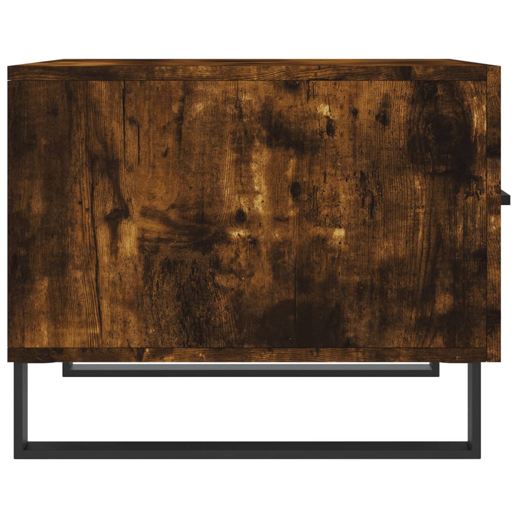 vidaXL Mesa de centro 50x50x40 cm derivados de madeira carvalho fumado