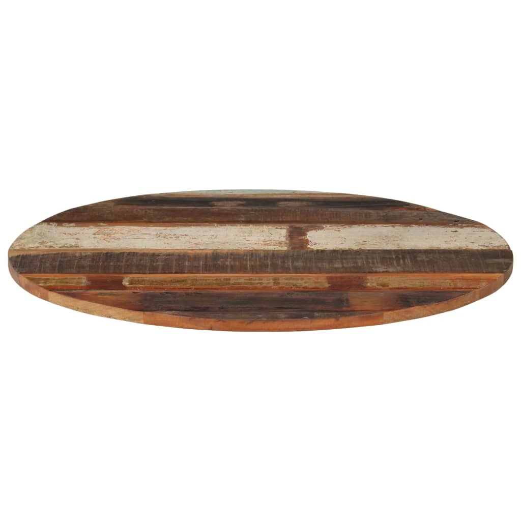 vidaXL Tampo de mesa redondo 70 cm 15-16 mm madeira recuperada maciça