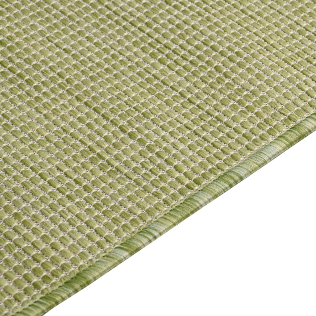 vidaXL Tapete de tecido plano para exterior 160x230 cm verde