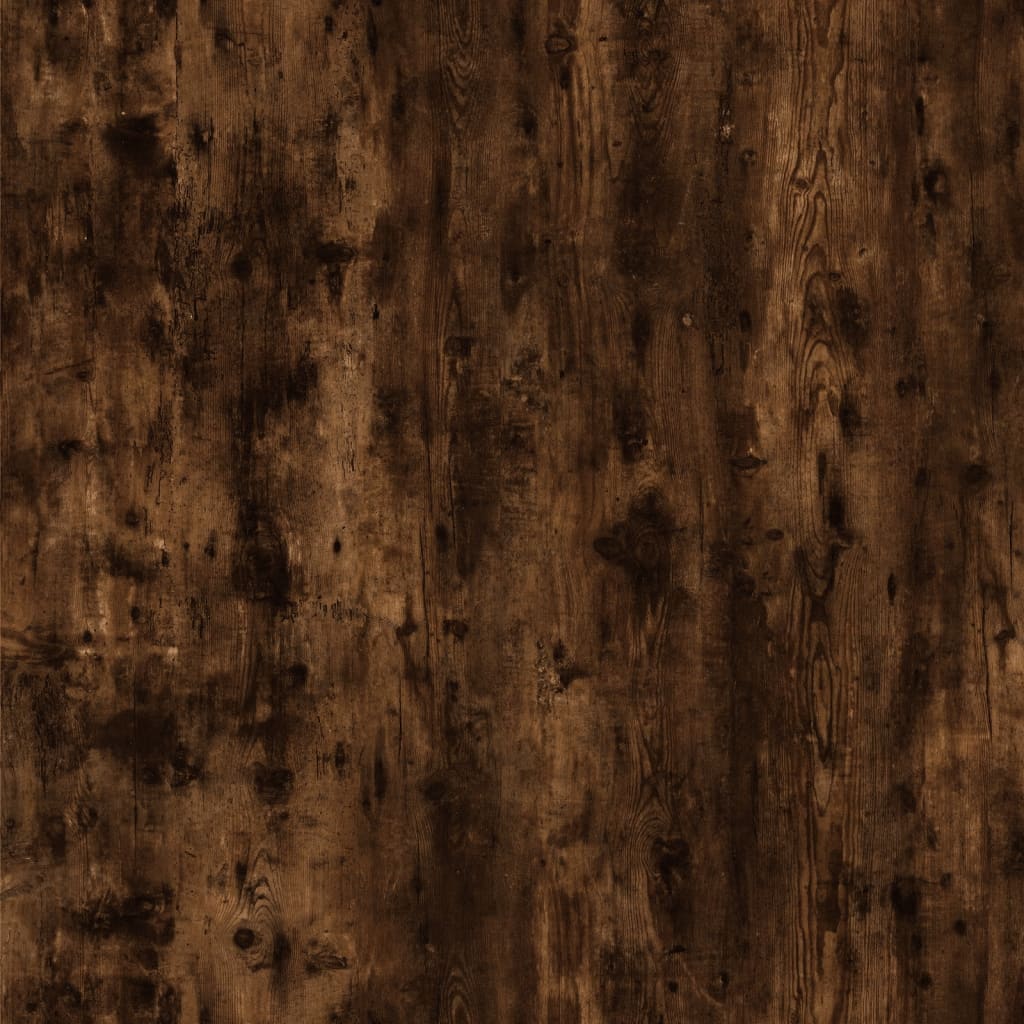 vidaXL Secretária 100x49x75 cm derivados madeira cor carvalho fumado