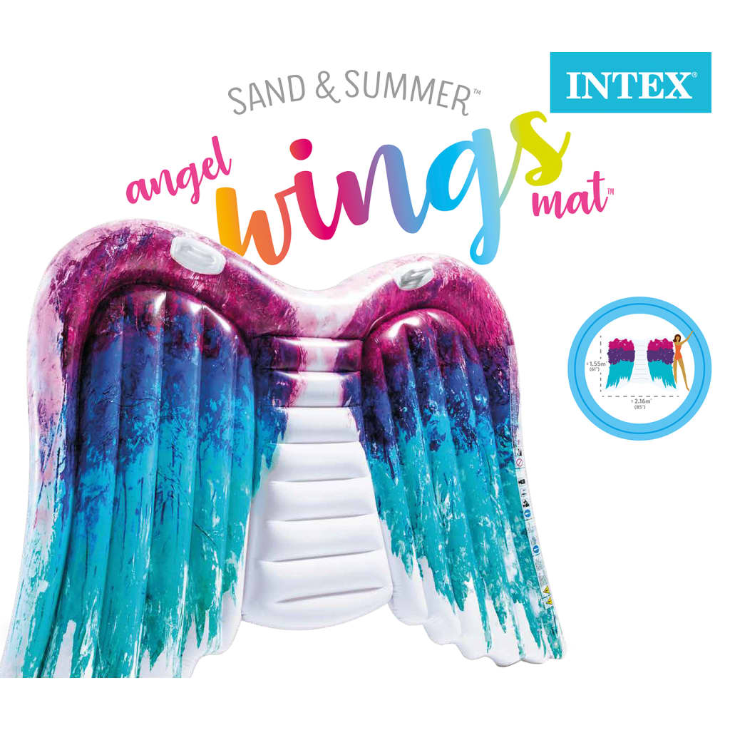 Intex Bóia de piscina Angel Wings Mat 58786EU