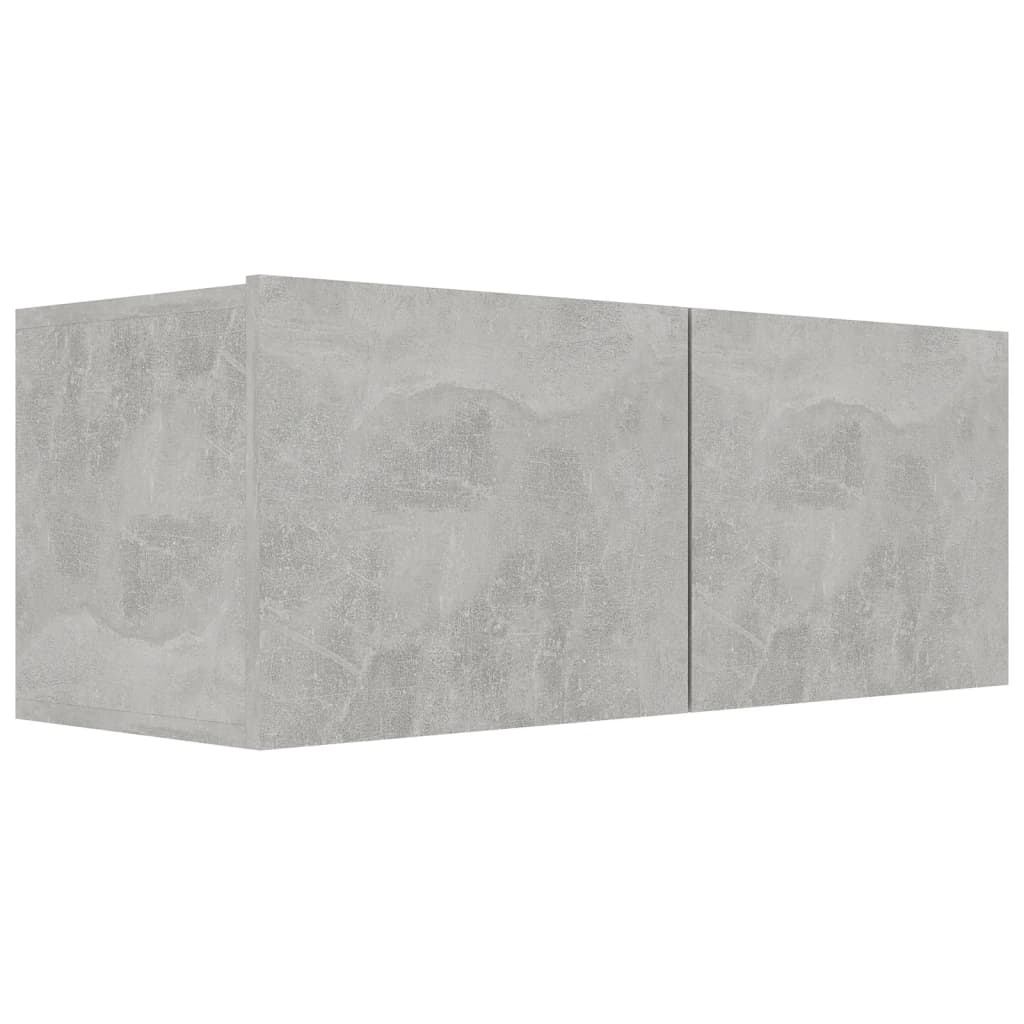 vidaXL Conjunto móveis de TV 6 pcs madeira processada cinzento cimento
