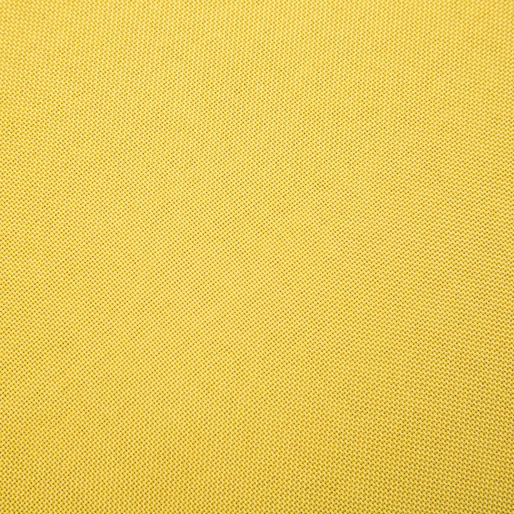 vidaXL Poltrona em tecido amarelo