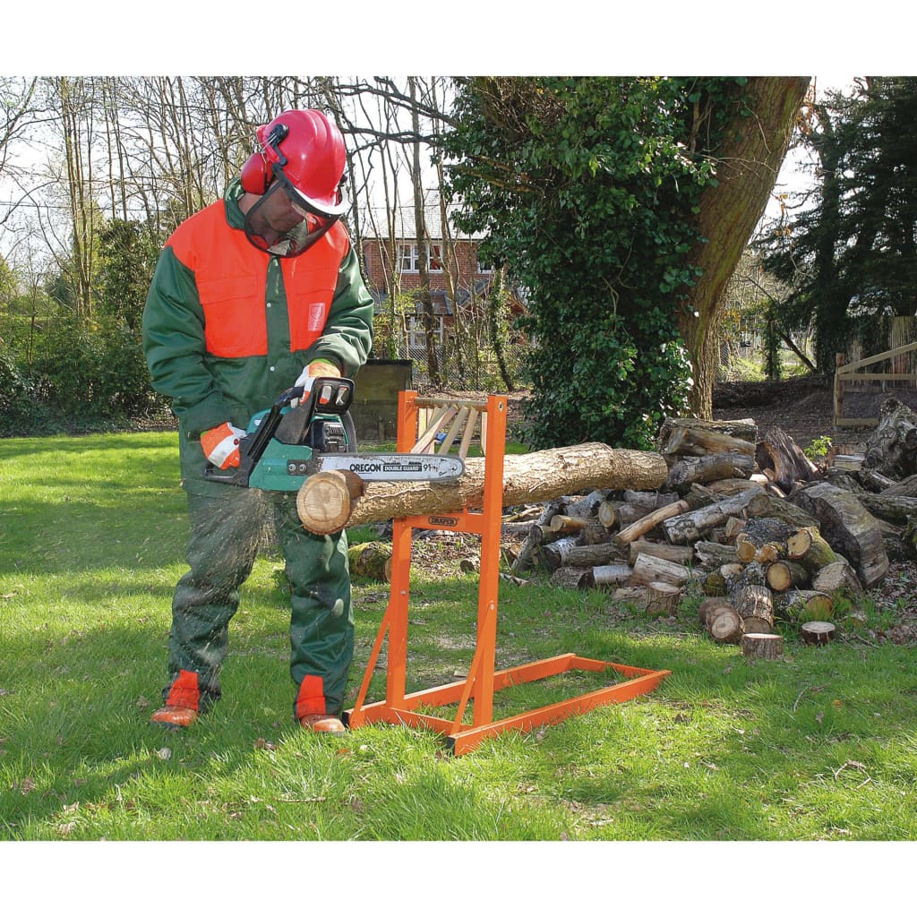 Draper Tools Suporte de troncos 150 kg laranja