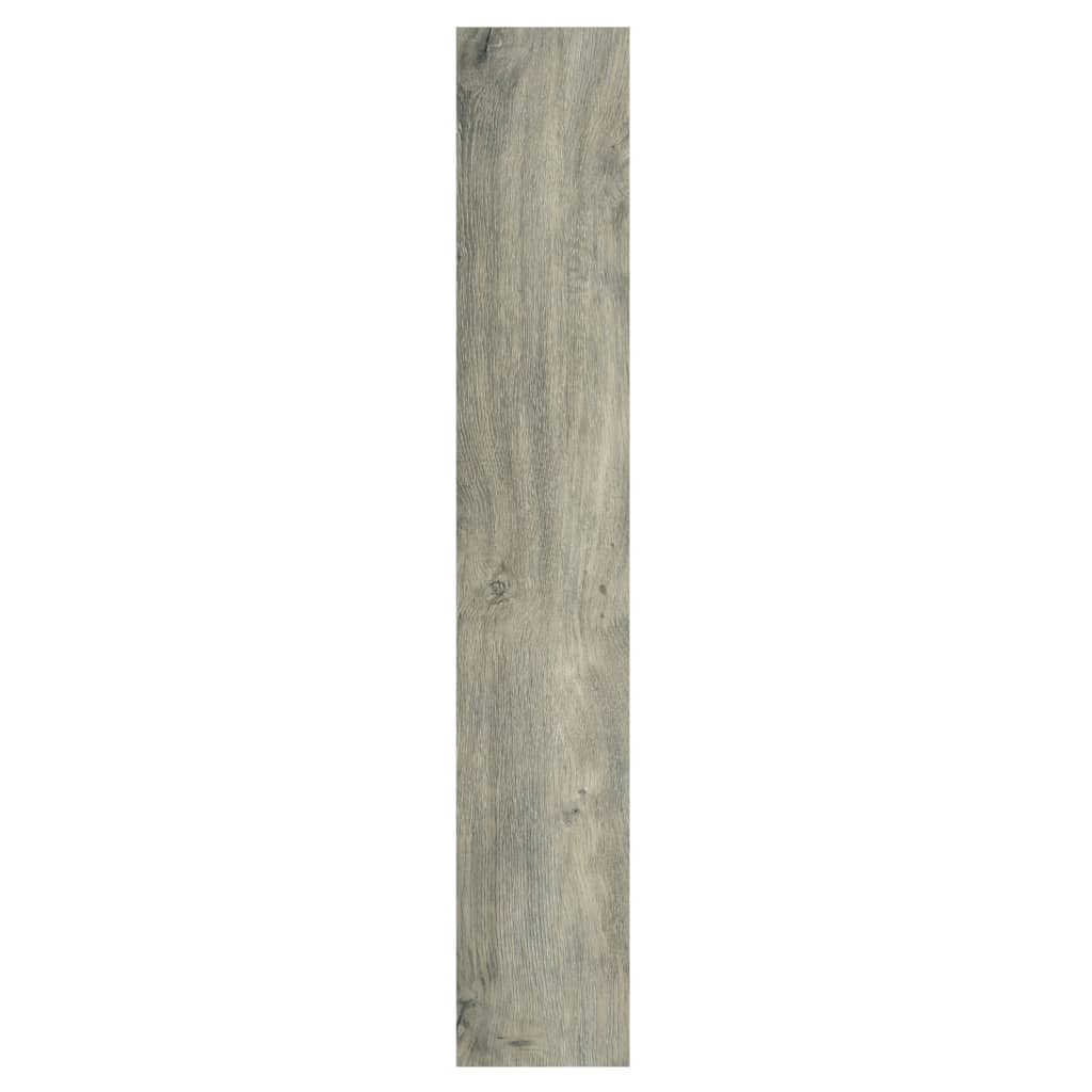 vidaXL Painel de parede c/ aspeto de madeira 2,06 m² PVC cinzento