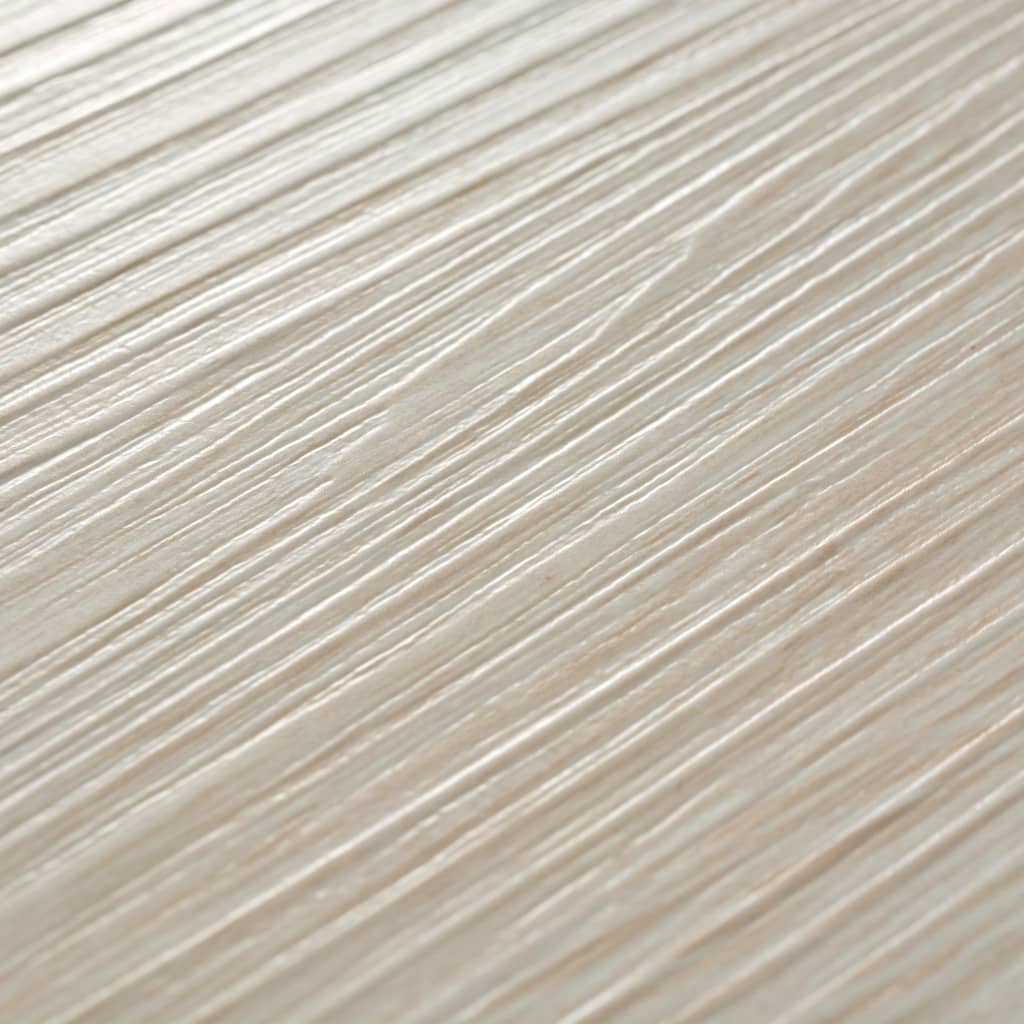 vidaXL Tábuas de soalho PVC autoadesivas 2,51 m² 2 mm carvalho branco