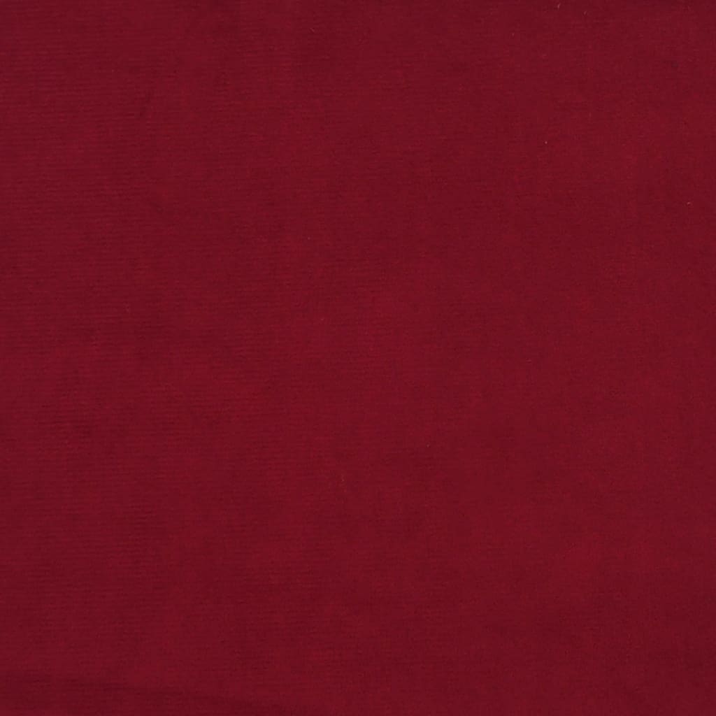 vidaXL Painel de parede 12 pcs 30x30 cm veludo 0,54 m² vermelho tinto