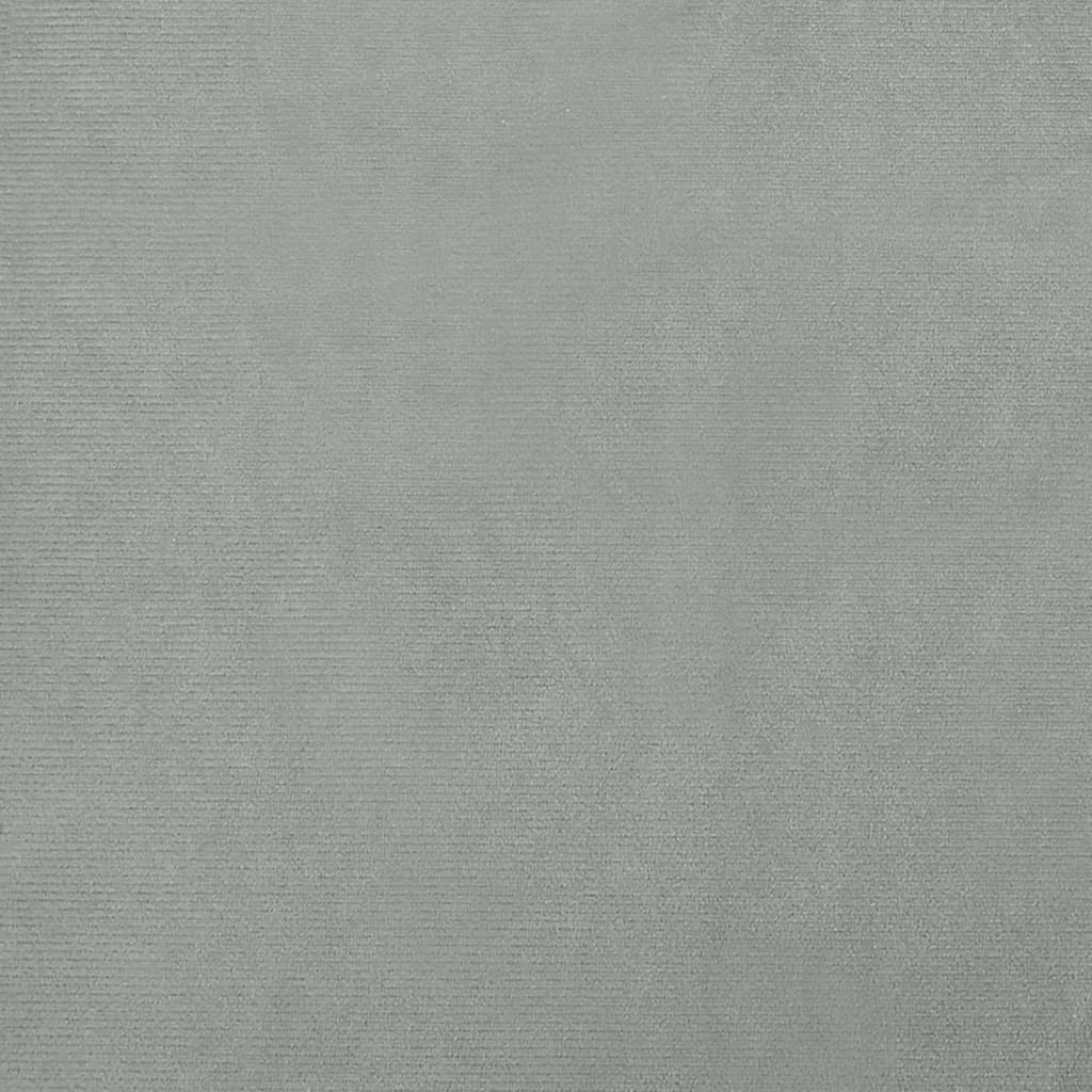 vidaXL Sofá infantil 70x45x30 cm veludo cinzento-claro