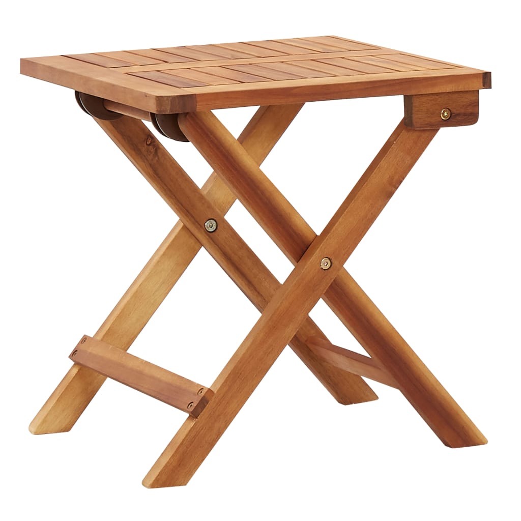 vidaXL Espreguiçadeira com mesa vime PE e madeira acácia maciça