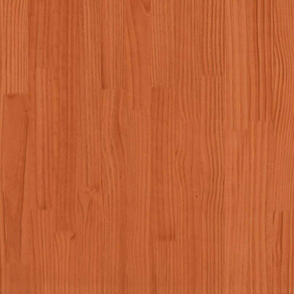 vidaXL Cabeceira 120 cm madeira de pinho maciça castanho-mel