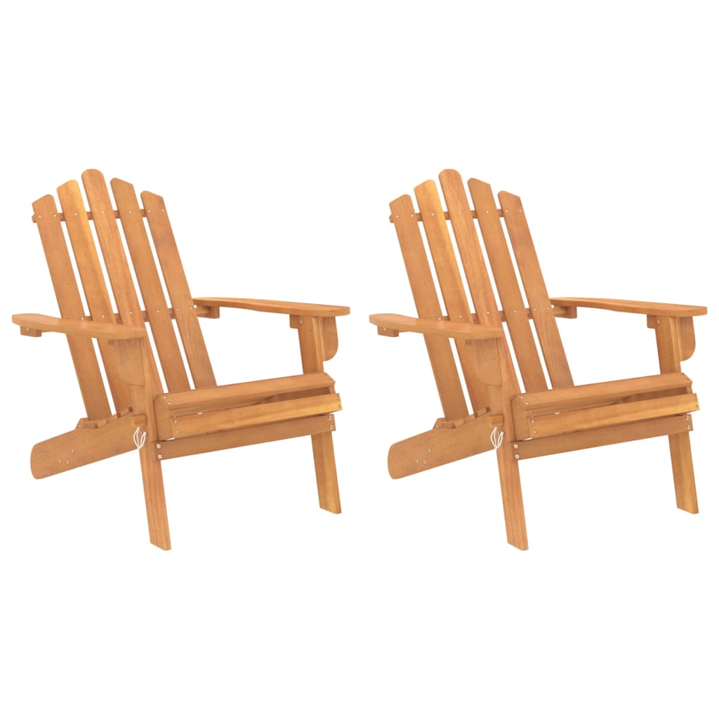 vidaXL Cadeiras de jardim Adirondack 2 pcs madeira de acácia maciça