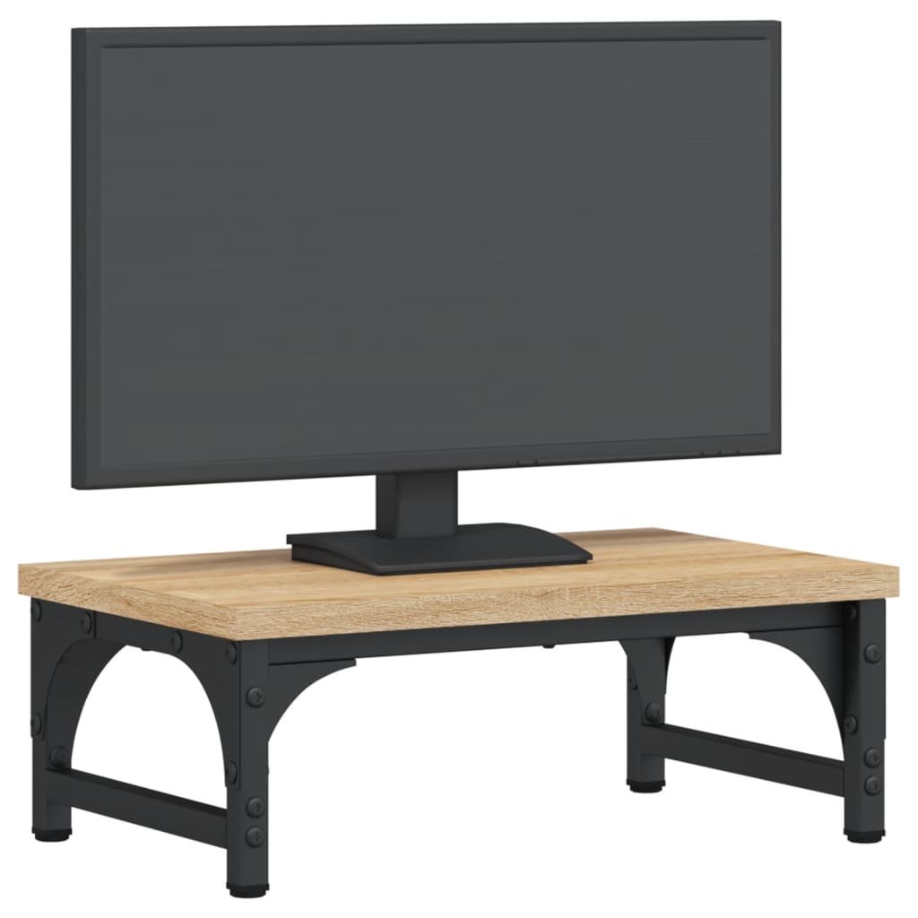 vidaXL Suporte de monitor 37x23x14cm derivados madeira carvalho sonoma