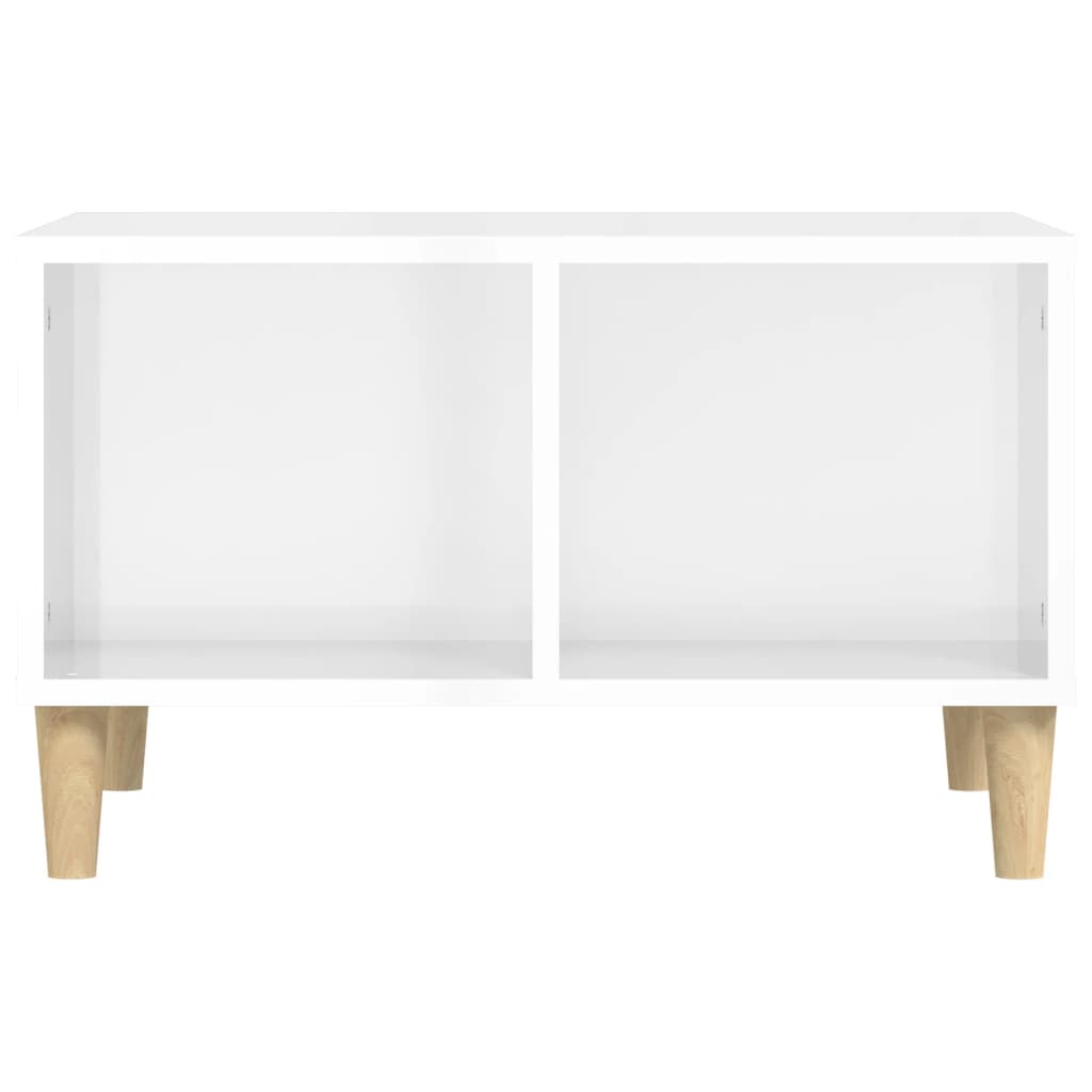 vidaXL Mesa de centro 60x50x36,5 cm derivados madeira branco brilhante