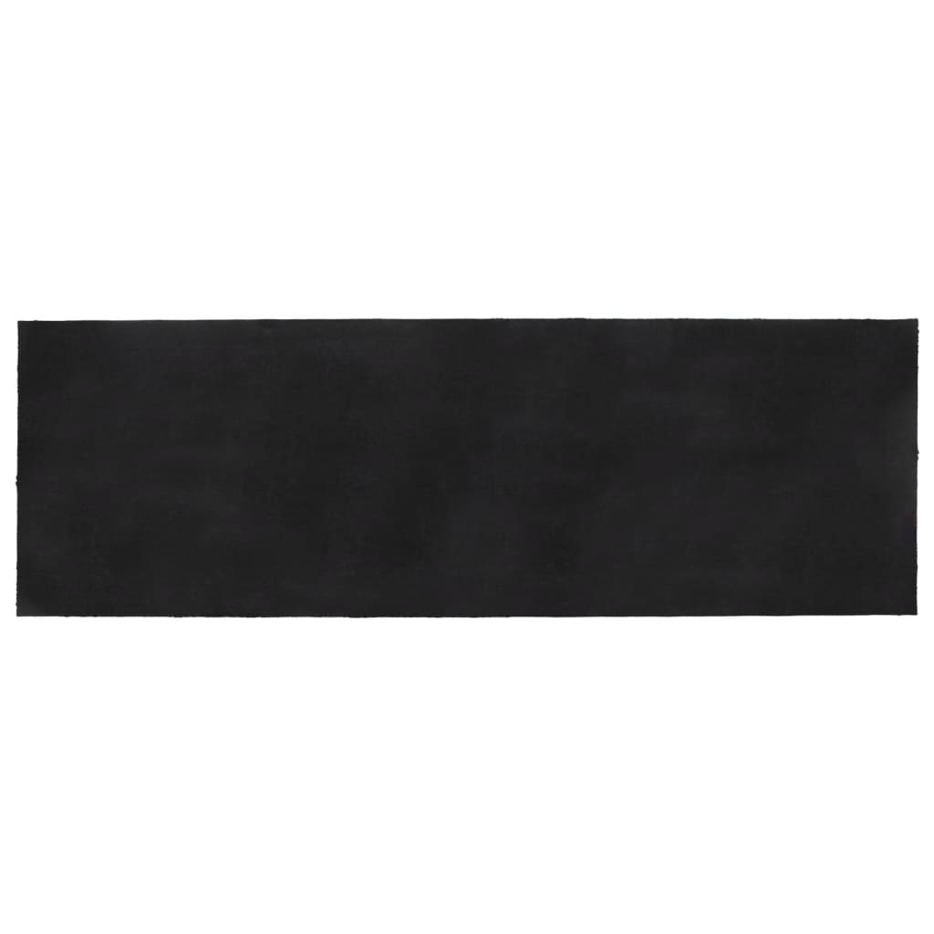 vidaXL Tapete de porta 100x300 cm fibra de coco tufada cinzento escuro