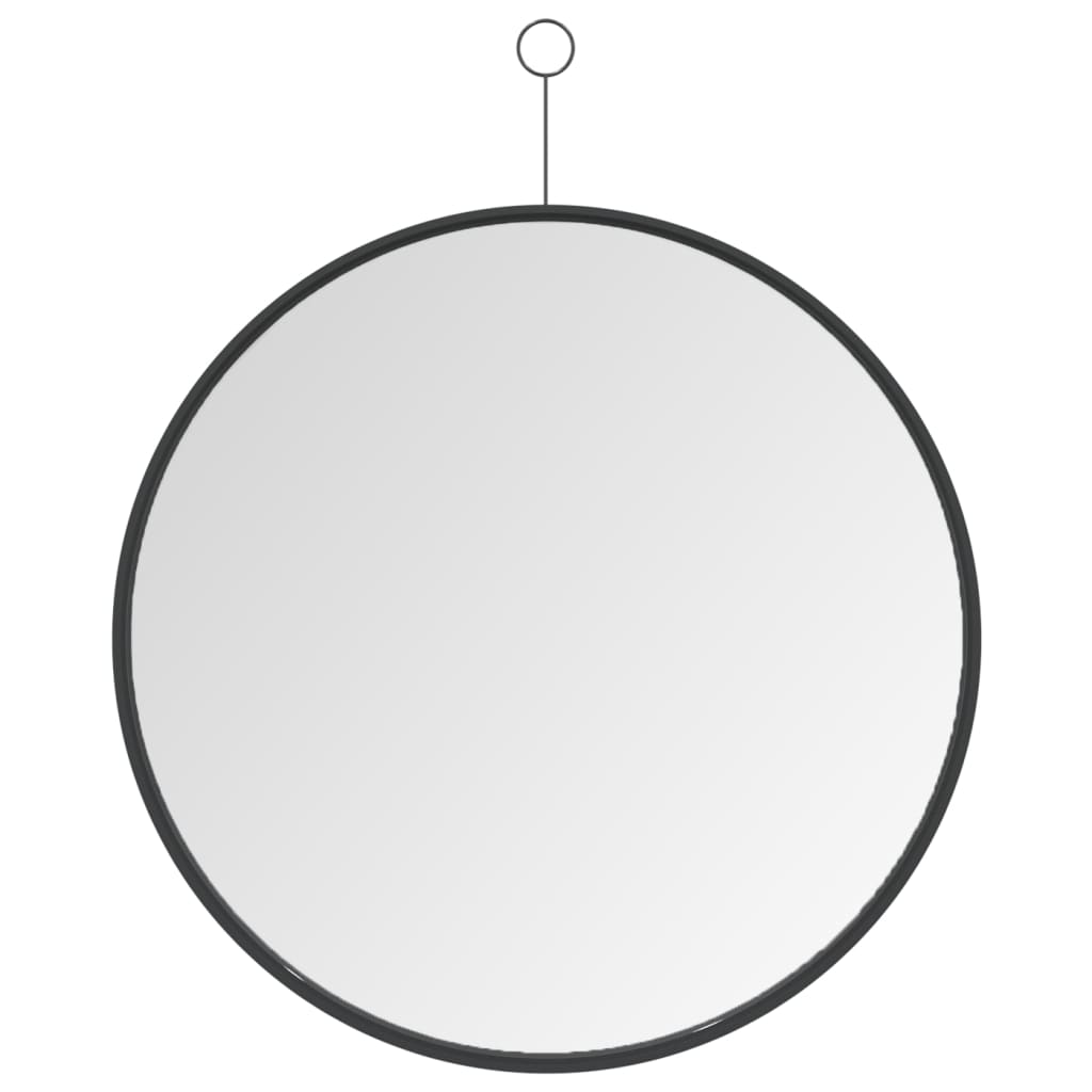 vidaXL Espelho suspenso com gancho 50 cm preto