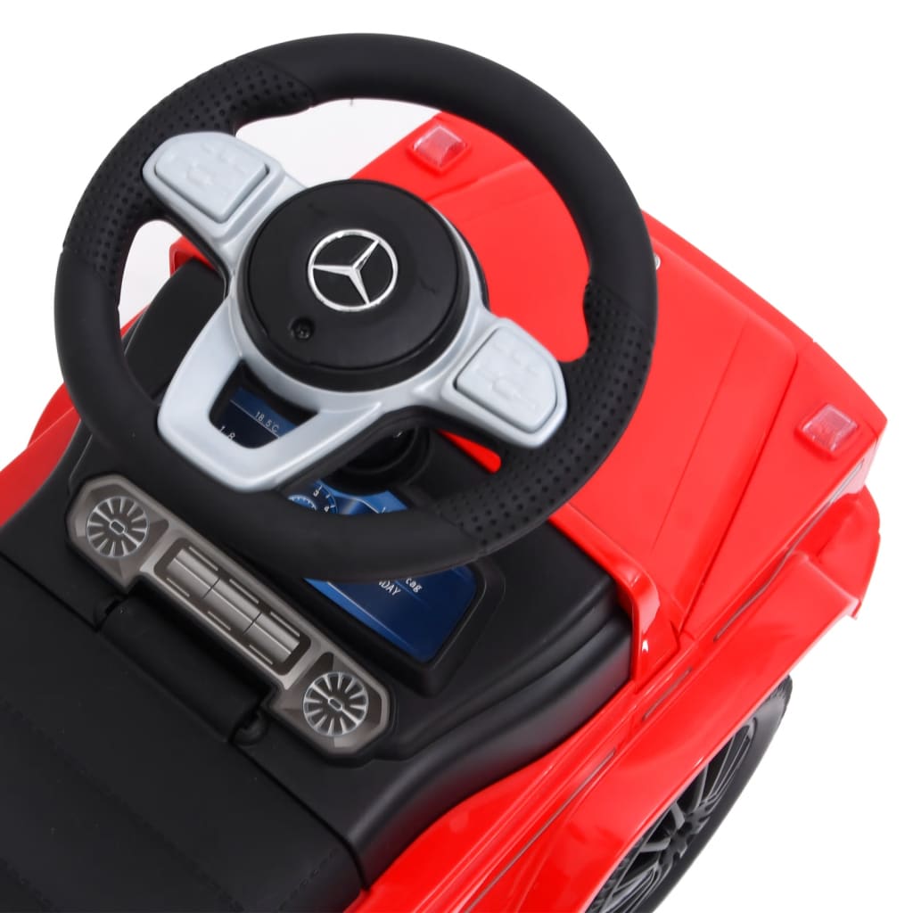 vidaXL Andador carro Mercedes Benz G63 vermelho
