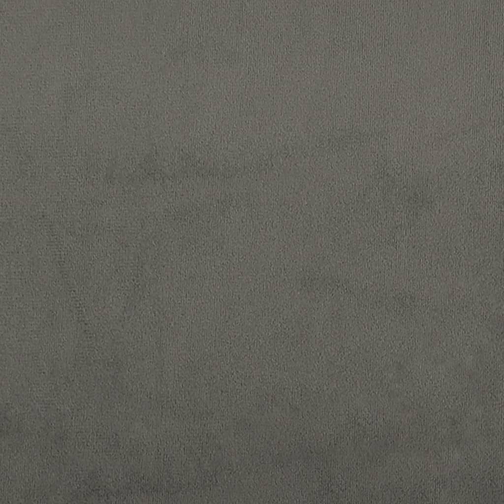vidaXL Cabeceira de cama veludo 80x5x78/88 cm cinzento-escuro