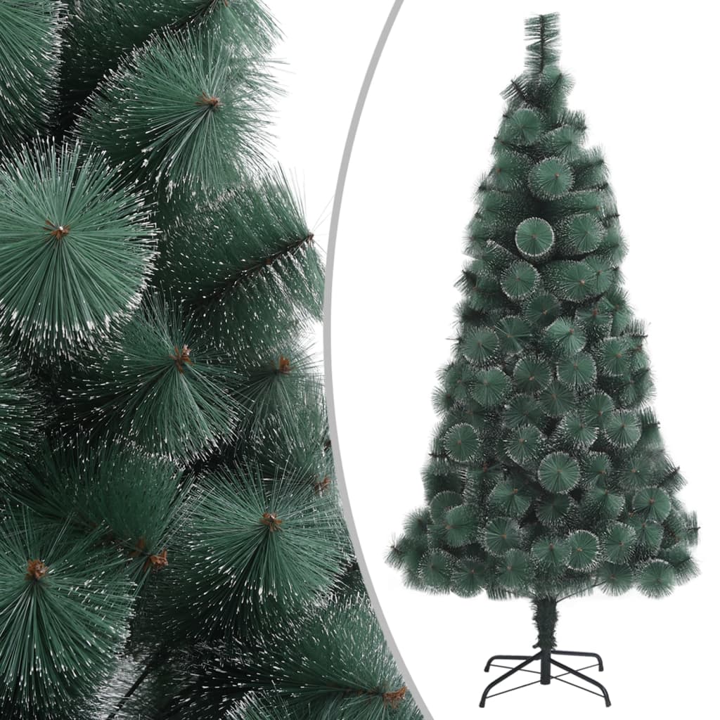 vidaXL Árvore Natal artificial pré-iluminada c/suporte 150cm PET verde