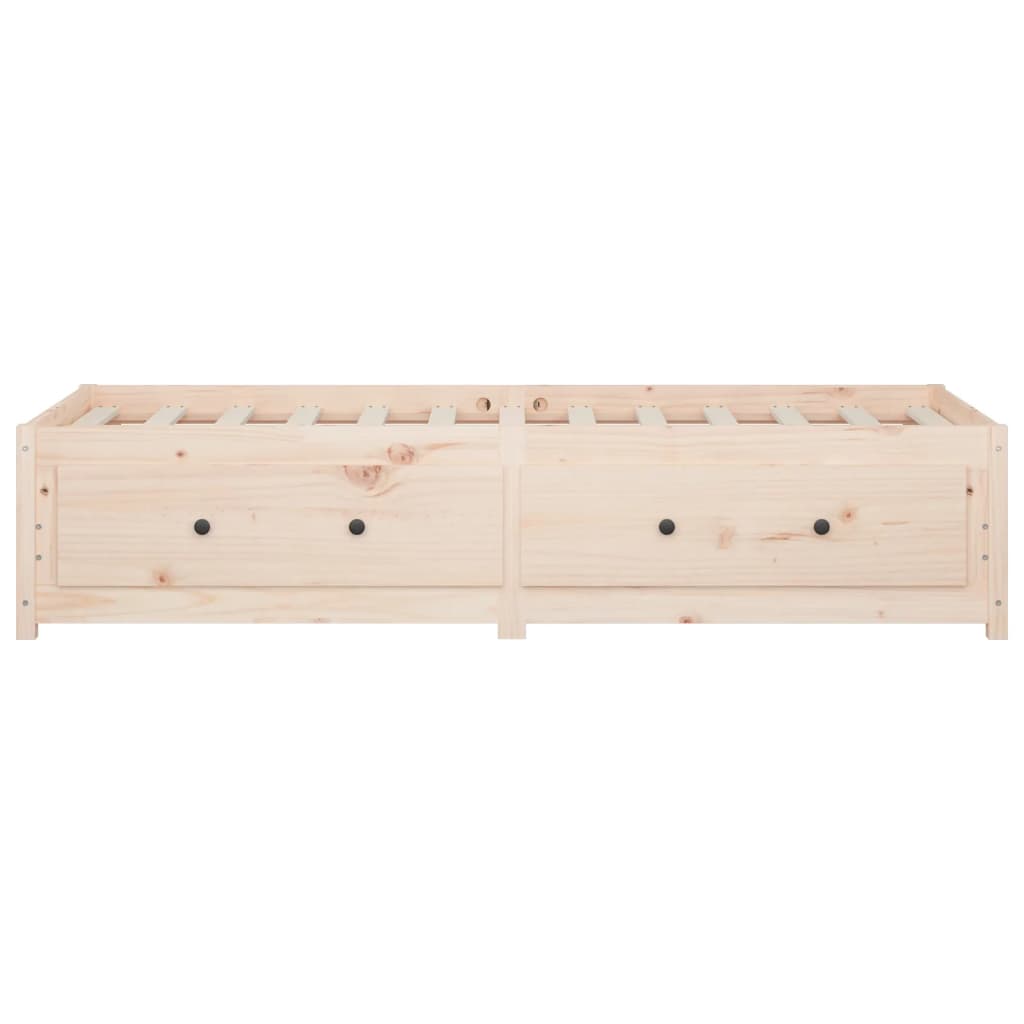 vidaXL Sofá-cama de solteiro 90x190 cm madeira de pinho maciça