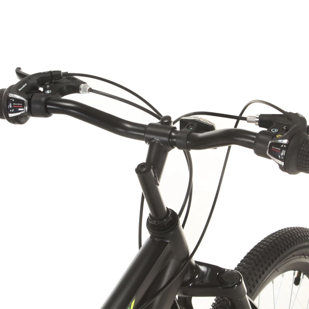 vidaXL Bicicleta de montanha 21 velocidades roda 27,5" 38 cm preto