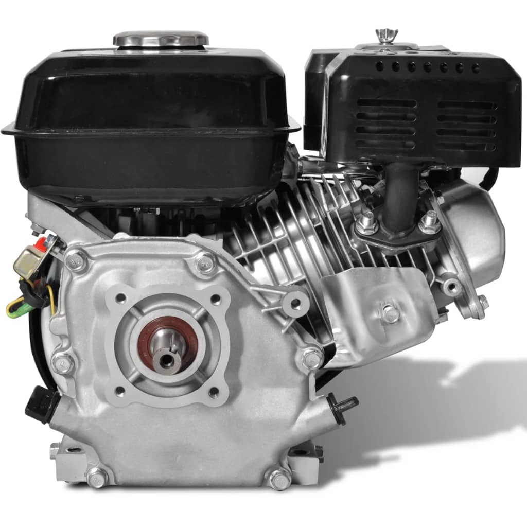 vidaXL Motor a gasolina 6,5 CV 4,8 kW preto