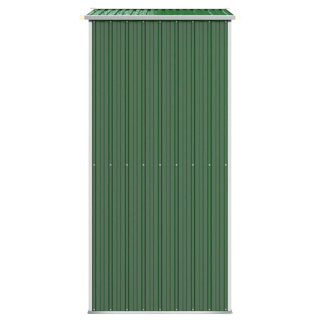 vidaXL Abrigo de jardim 192x108x223 cm aço galvanizado verde
