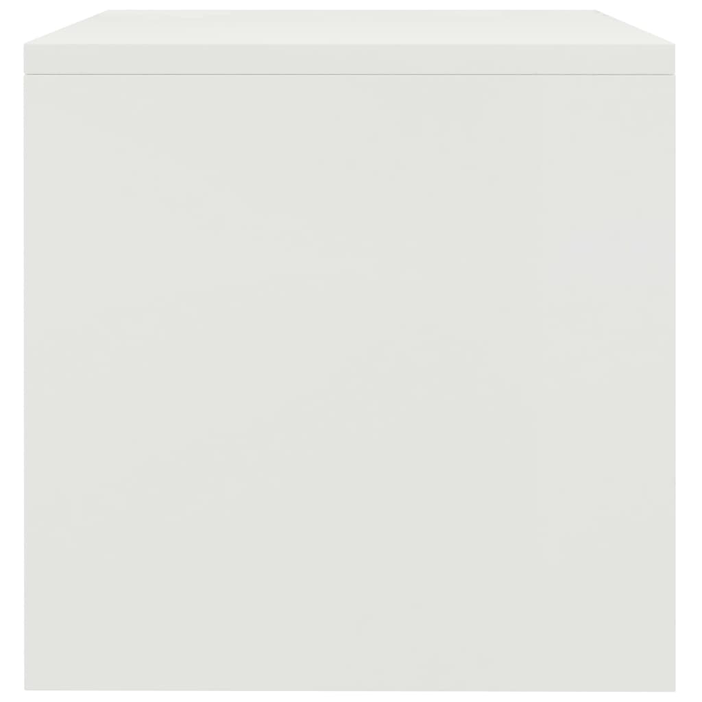 vidaXL Mesa-de-cabeceira 40x30x30 cm aglomerado branco