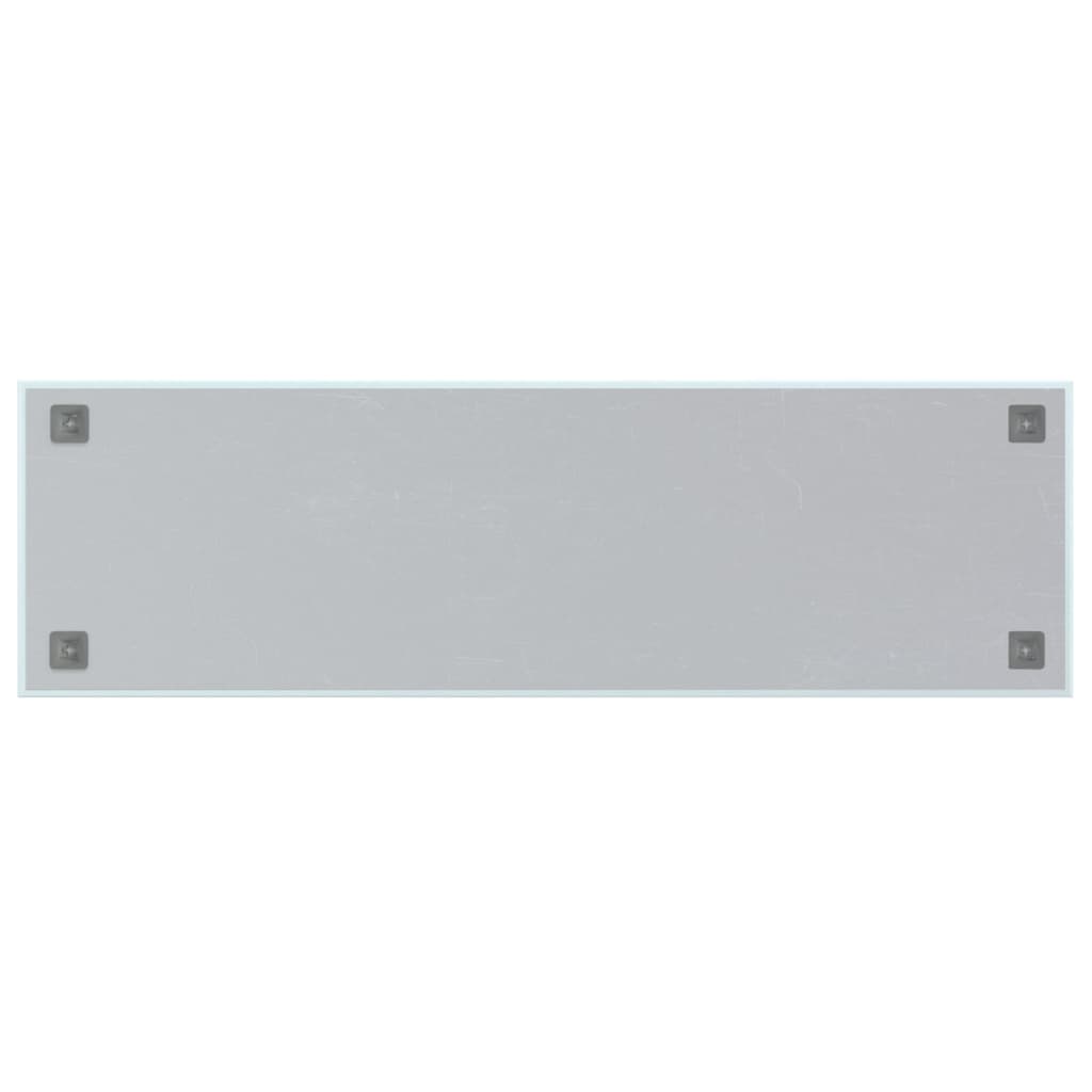 vidaXL Quadro magnético de parede 100x30 cm vidro temperado branco