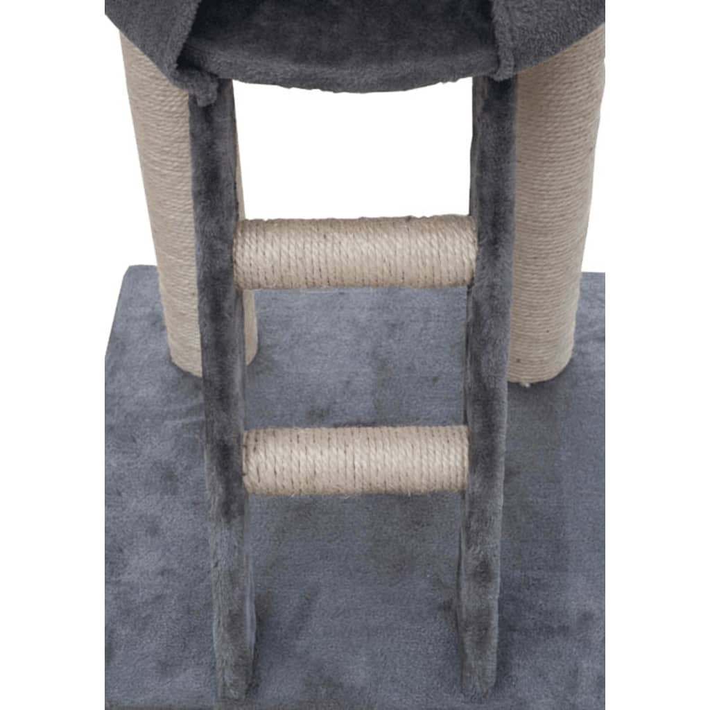 Arranhador para Gatos de Luxo 230-260 cm Cinza de  Pelúcia