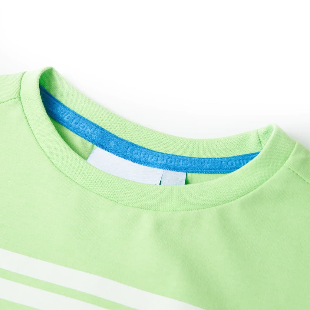 T-shirt para criança verde-néon 92