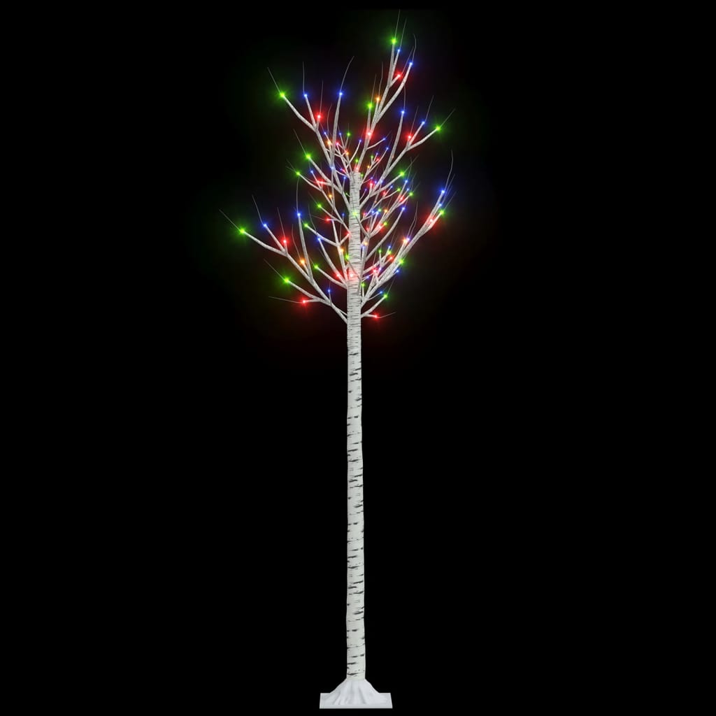 vidaXL Árvore de Natal 180 LEDs salgueiro int./ext. 1,8 m colorido