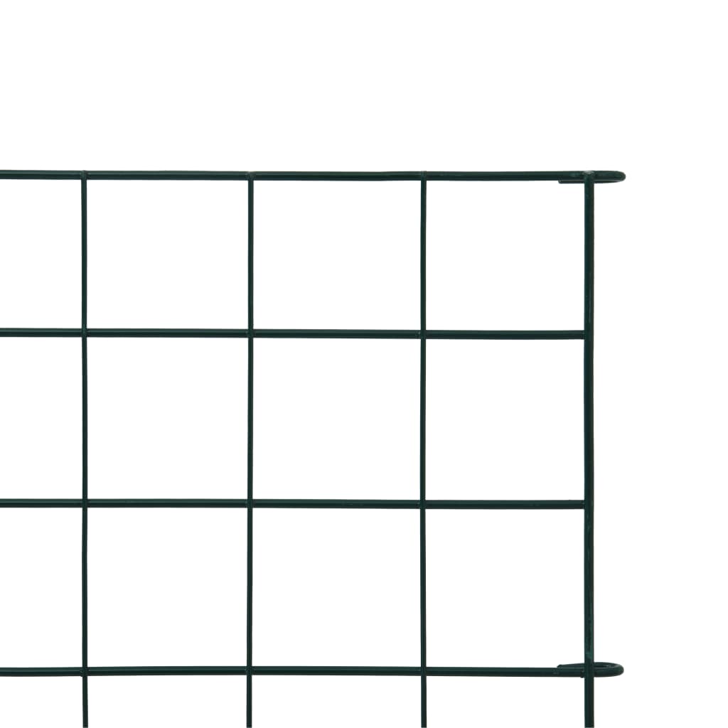 vidaXL Conjunto painéis de vedação para jardim 77,5x64 cm verde