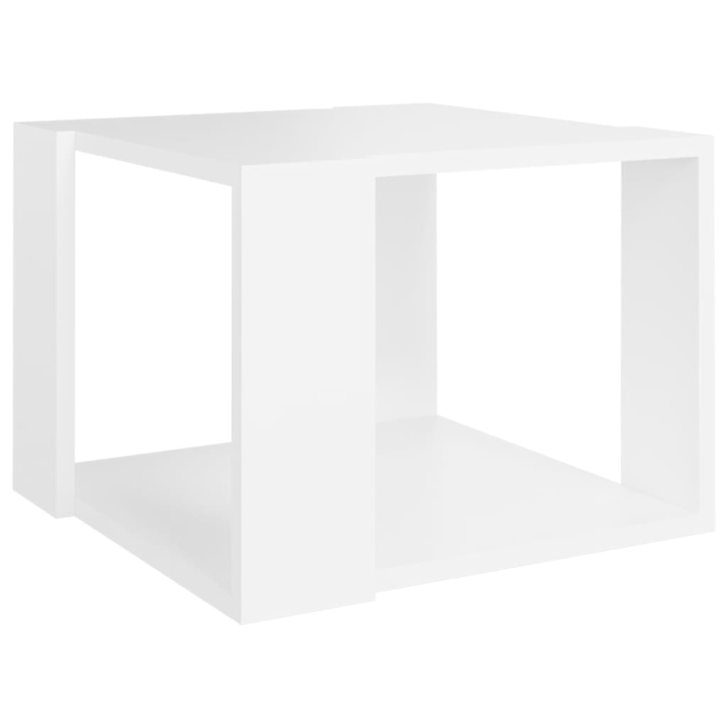 vidaXL Mesa de centro 40x40x30 cm madeira processada branco