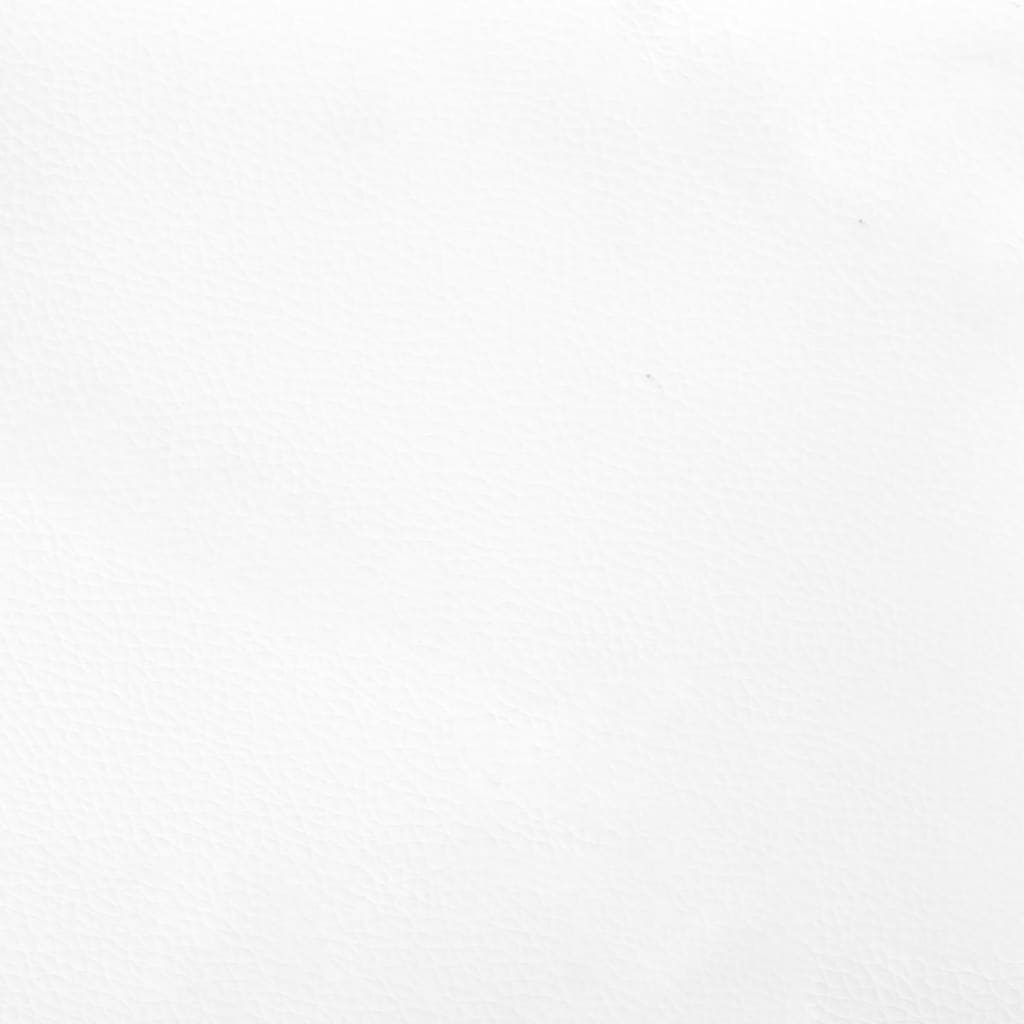 vidaXL Colchão de molas ensacadas 80x200x20 cm couro artificial branco